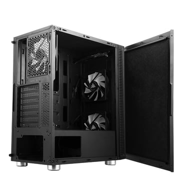 CASE ITEK M.TOWER ''SYLENT 05 EVO'', 2*USB3, 3*12cm fan, rivest. Fonoas. - No Alim. BK - ITGCSY05E