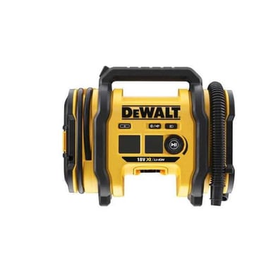 Gonfiatore portatile DEWALT XR 18V DCC018N-XJ compatto multifunzione senza batteria Giallo e nero