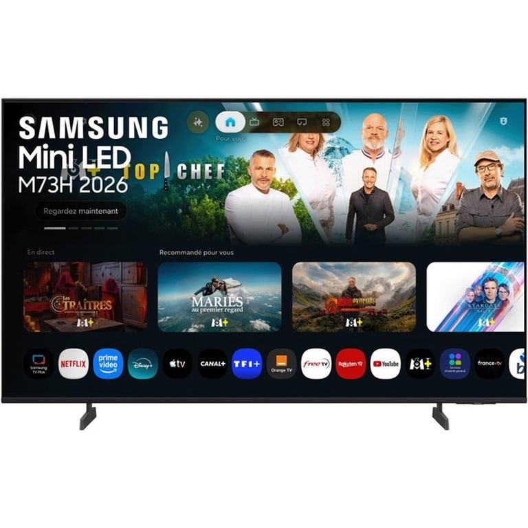 TV Samsung Mini LED TU85M73HAUXXC 85 4K UltraHD 120Hz Smart TV Tizen HDR10 Vision AI - vue 5