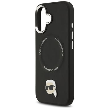 Custodia Karl Lagerfeld Karl Pin MagSafe per iPhone 17 czarny