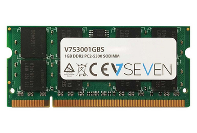 V7 1GB DDR2 PC2-5300 667Mhz SO DIMM Notebook módulo de memoria - V753001GBS