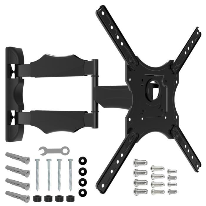 NANOOK Support Mural orientable pour téléviseurs 32 55 Pouces Inclinable Support Mural pour téléviseurs LCD LED QLED et OLED - vue 2