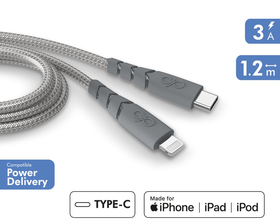 Câble Ultra renforcé USB CLightning Force Power pour Apple iPhone 1.2 - vue 3