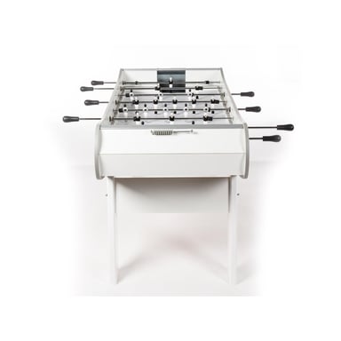 Futbolín blanco - Futbolín compacto y elegante