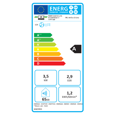 Climatiseur monobloc Remko RKL 360 Eco 3,5kW S-Line