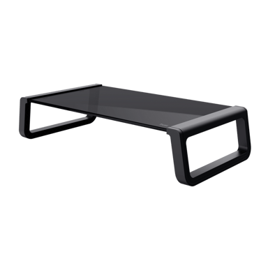 Support pour écran en verre trempé Trust - Élevez votre moniteur à une position ergonomique - Or