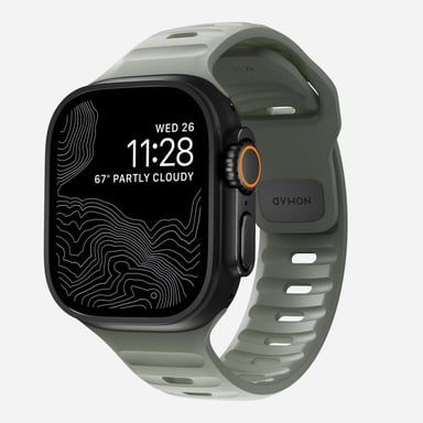 Nomad Sport Band Bande Gris Caoutchouc - Neuf