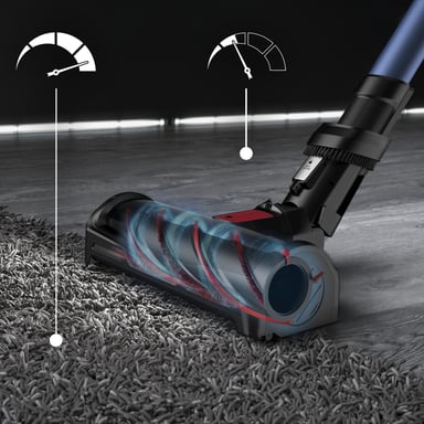 Rowenta X-Force Flex 12.60 RH98C0 aspiradora de mano Azul, Gris Sin bolsa