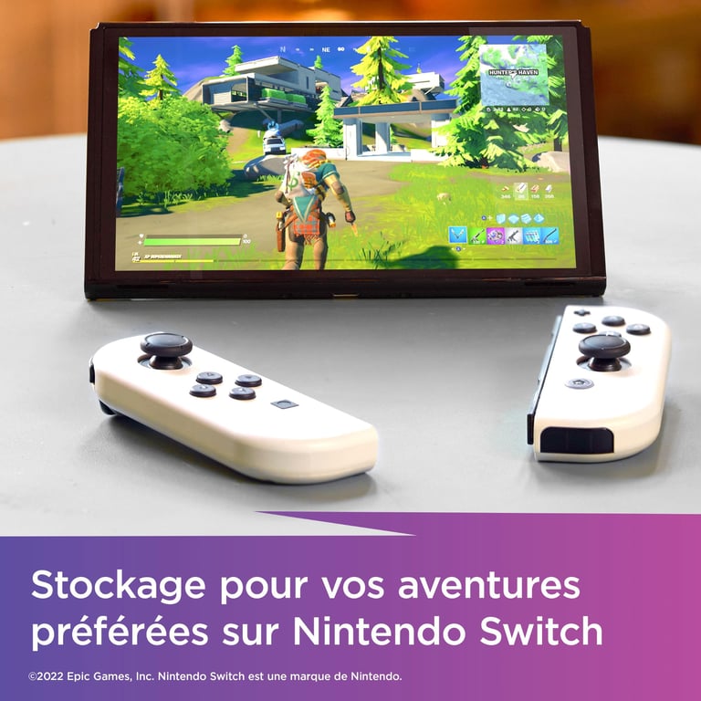 SanDisk Carte mémoire 256 Go Fortnite, MicroSDXC Nintendo Switch UHS-I (SDSQXAO-256G-GN6ZG) - Neuf