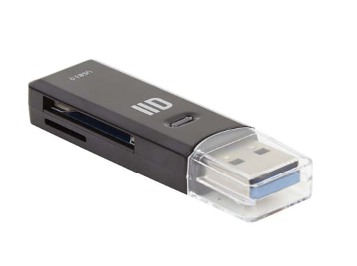 D2 Diffusion D2LECSDUSB3 Lettore di schede di memoria USB 3.2 Gen 1 (3.1 Gen 1) Nero