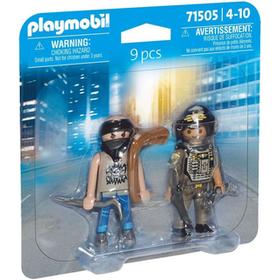 Playmobil 71505 Policia Con Ladron