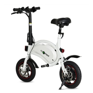 Vélo électrique 250W avec pédales et application  250 W, autononie du 25 km Km, roue du 14'', coleur Blanc