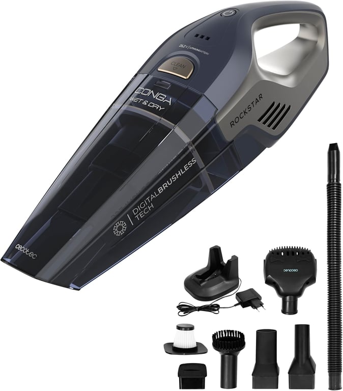 Aspirateur à Main Compact 200W – Sans Fil, Aspiration Cyclonique - vue 2