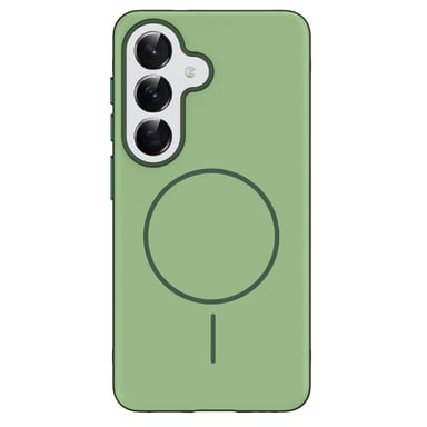 imoshion Coque arrière Color avec Thin MagSafe Ring pour Samsung Galaxy S25 - Vert foncé