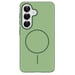 imoshion Coque arrière Color avec Thin MagSafe Ring pour Samsung Galaxy S25 - Vert foncé