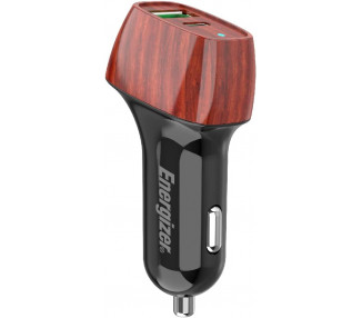 ENGZR CARICABATTERIE PER AUTO 38W PD QC3 FRESA DI NOCE