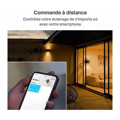 Ampoule connectée Tapo WiFi Dimmable E27 Blanc 2700K 220V-240V 50/60 Hz Équivalent 60W 2.4 GHz IEEE 802.11b/g/n classe énergétique E