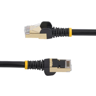 StarTech.com Cable de 3m de Red Ethernet RJ45 Cat6a Blindado STP - Cable sin Enganche Snagless - Negro