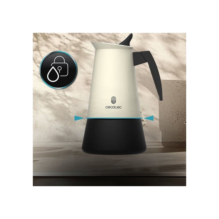 Cecotec Cafetière Italienne Piccolina 600 . 300ml 6 Tasses De Café Acier Inoxydable Compatible Toutes Surfaces - vue 3
