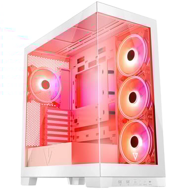 Modecom Volcano SPACE APEX ARGB MIDI Midi Tower Blanco