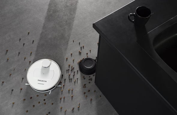 Rowenta Explorer 75 RR7687 0,4 L robot aspirapolvere senza sacco Bianco