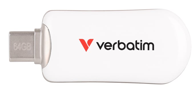 Verbatim 30228 lecteur USB flash 64 Go USB Type-C 3.2 Gen 1 (3.1 Gen 1) Blanc - Neuf