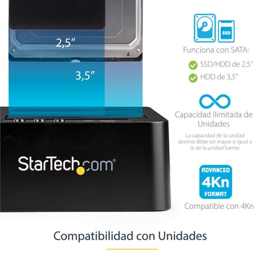 StarTech.com Duplicatore USB 3.1 (10 Gb/s) autonomo per dischi rigidi SATA da 2,5'' o 3,5