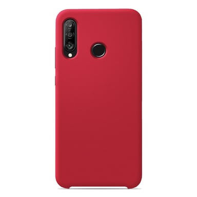 Coque silicone unie Soft Touch Rouge compatible Huawei P30 Lite