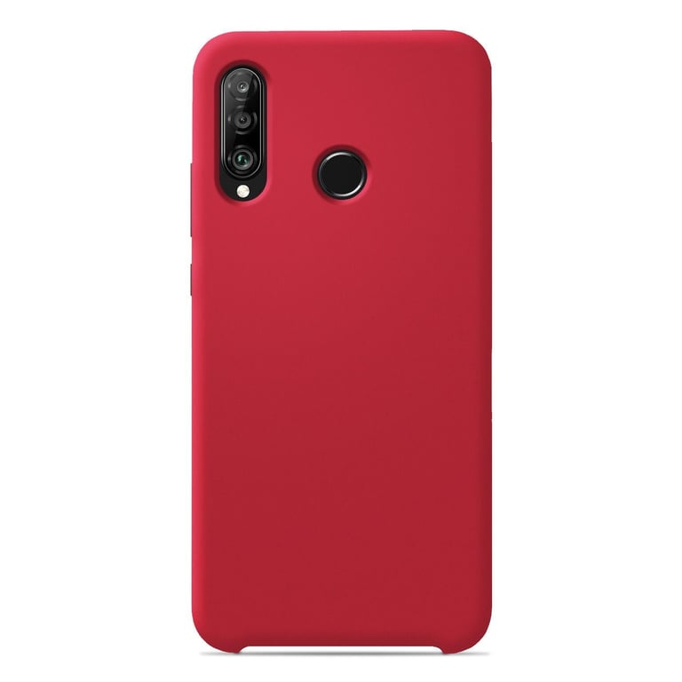 Coque silicone unie Soft Touch Rouge compatible Huawei P30 Lite - 1001  coques