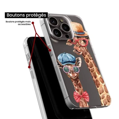 Funda de silicona - Compatible con Google Pixel 8 Pro - diseño funny girafe