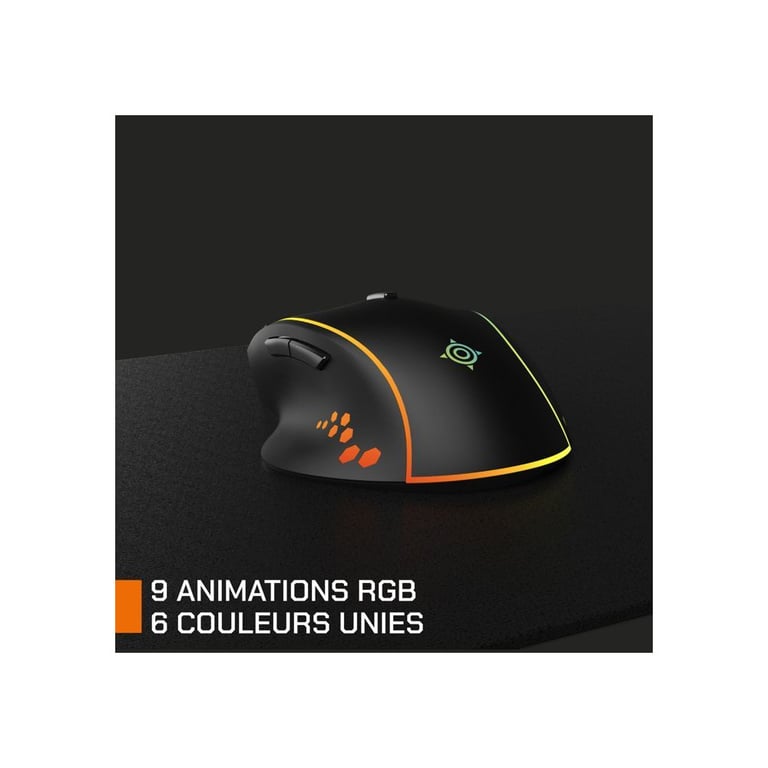 Souris Gaming Nova Gaming PERSEE GM405 – 10000 DPI, 7 Boutons Programmables, RGB - vue 5
