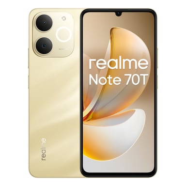 realme Note 70T 17,1 cm (6.74'') SIM doble Android 15 4G USB Tipo C 4 GB 128 GB 6000 mAh Oro