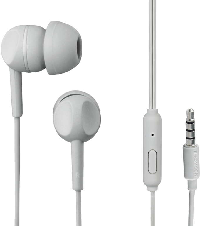 Casque EAR3005GY, intra-auriculaire, microphone, gris