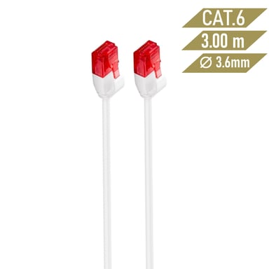 Ewent IM1040 cable de red Blanco 3 m Cat6 U/UTP (UTP)