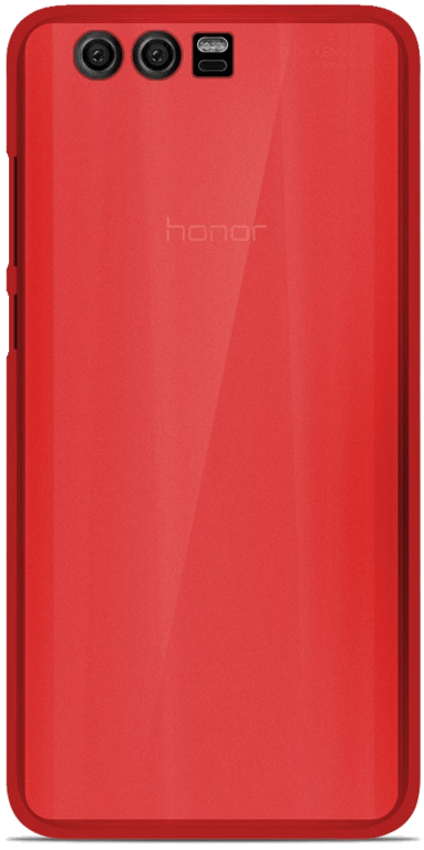 Coque silicone unie compatible Givré Rouge Huawei Honor 9