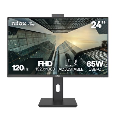 Nilox NXM24RWEB0265 écran plat de PC 61 cm (24 ) 1920 x 1080 pixels Full HD LED Noir - Neuf