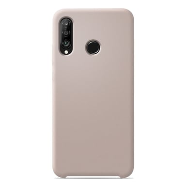 Coque silicone unie Soft Touch Sable rosé compatible Huawei P30 Lite
