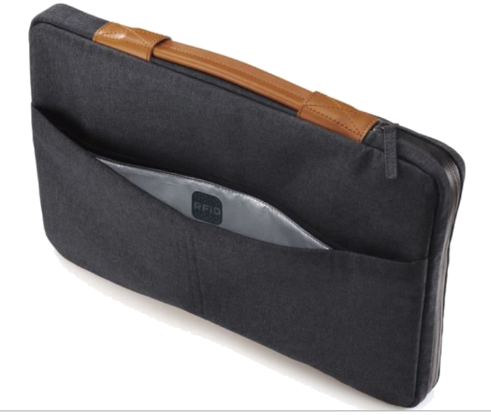HP Sacoche Envy Urban 15,6 Gris, Résistante a l'eau, poignées en Cuir, compartiment ultra-souple, Po
