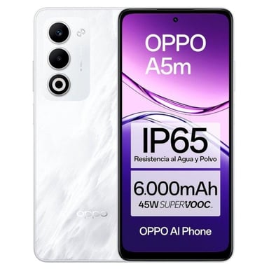 Oppo A5M (4G) 256 Go, Blanc