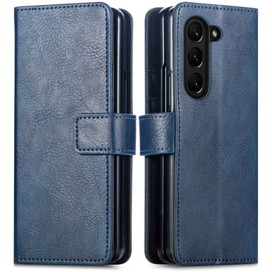 imoshion Étui de télephone portefeuille pour Samsung Galaxy Z Fold 5 - Bleu foncé