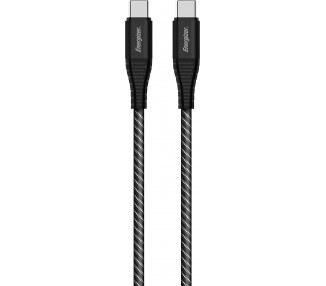 ENERGIZER USBC/USBC CAVO METALLICO 100W 2M BK