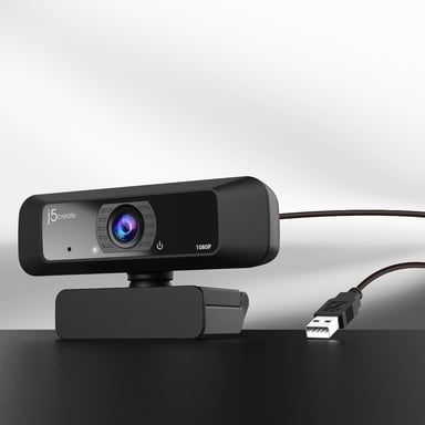 Webcam J5Create USB HD con 360 rotazione USB 2.0 colore nero JVCU100-N