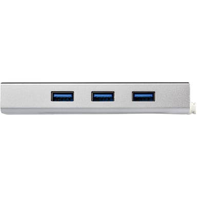 StarTech.com Hub USB a 3 porte con Ethernet, USB-A, Gigabit Ethernet/GbE, USB 5Gbps, design robusto, alimentazione da bus, hub USB 3.0 portatile per computer portatili