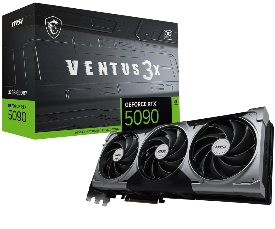 MSI VENTUS GEFORCE RTX 5090 32G 3X OC carte graphique NVIDIA GDDR7 Neuf