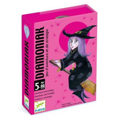 Jeu de cartes enfant Djeco Diamoniak Aventure et stratégie 2 à 4 joueurs 5 à 9 ans Multicolore