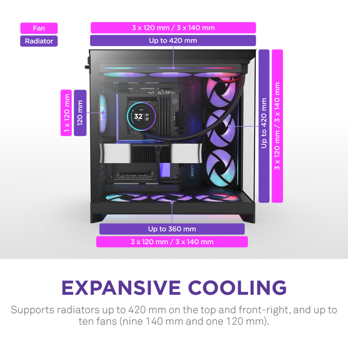 NZXT H9 Flow - vue 10