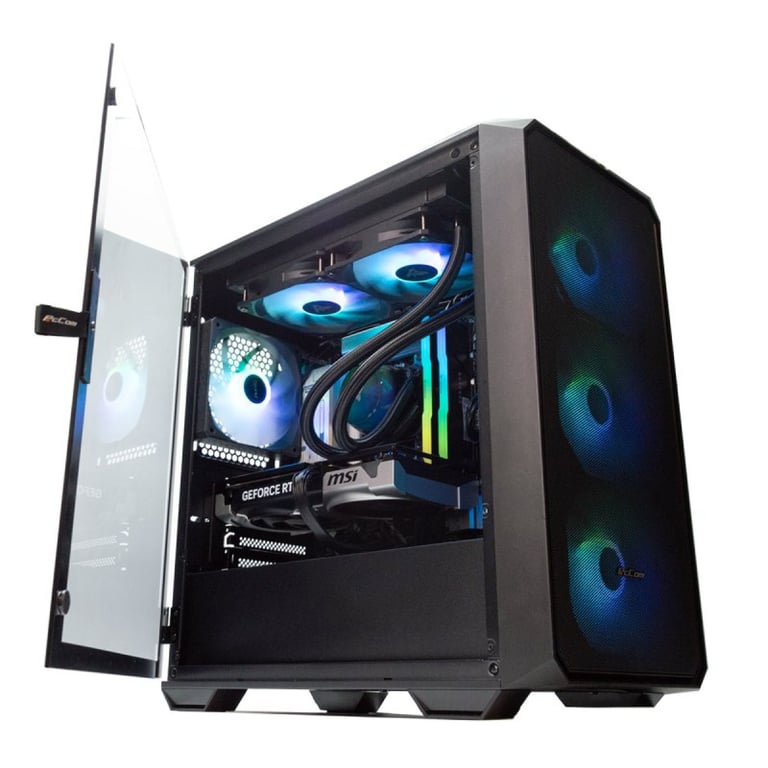 PC de bureau PcCom Imperial Intel Core Ultra 5 245KF 2TB SSD RTX 5060 Ti Windows 11 Home - vue 3