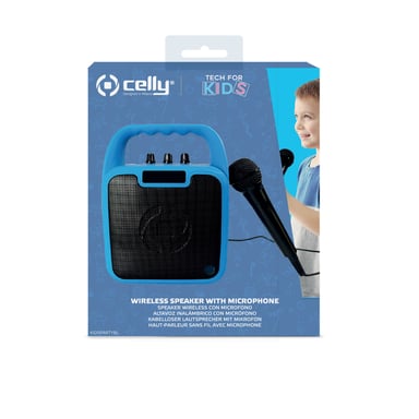 Celly KIDSPARTYBL altavoz portátil o de fiesta Altavoz monofónico portátil Negro, Azul 10 W