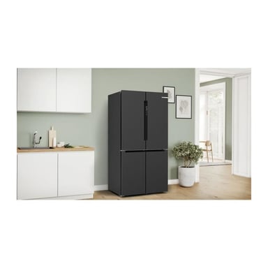 Réfrigérateur combiné - BOSCH SER4 - KFN96AXEA - Multi-portes - Classe E - 605 L - 183 x 90,5 x 73,1 cm - Acier brossé