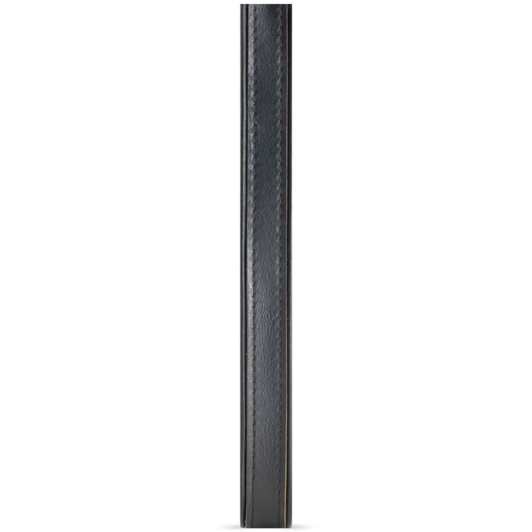 Pochette cuir Apple iPhone 15 Plus - Pochette - Noir - Cuir lisse couture
